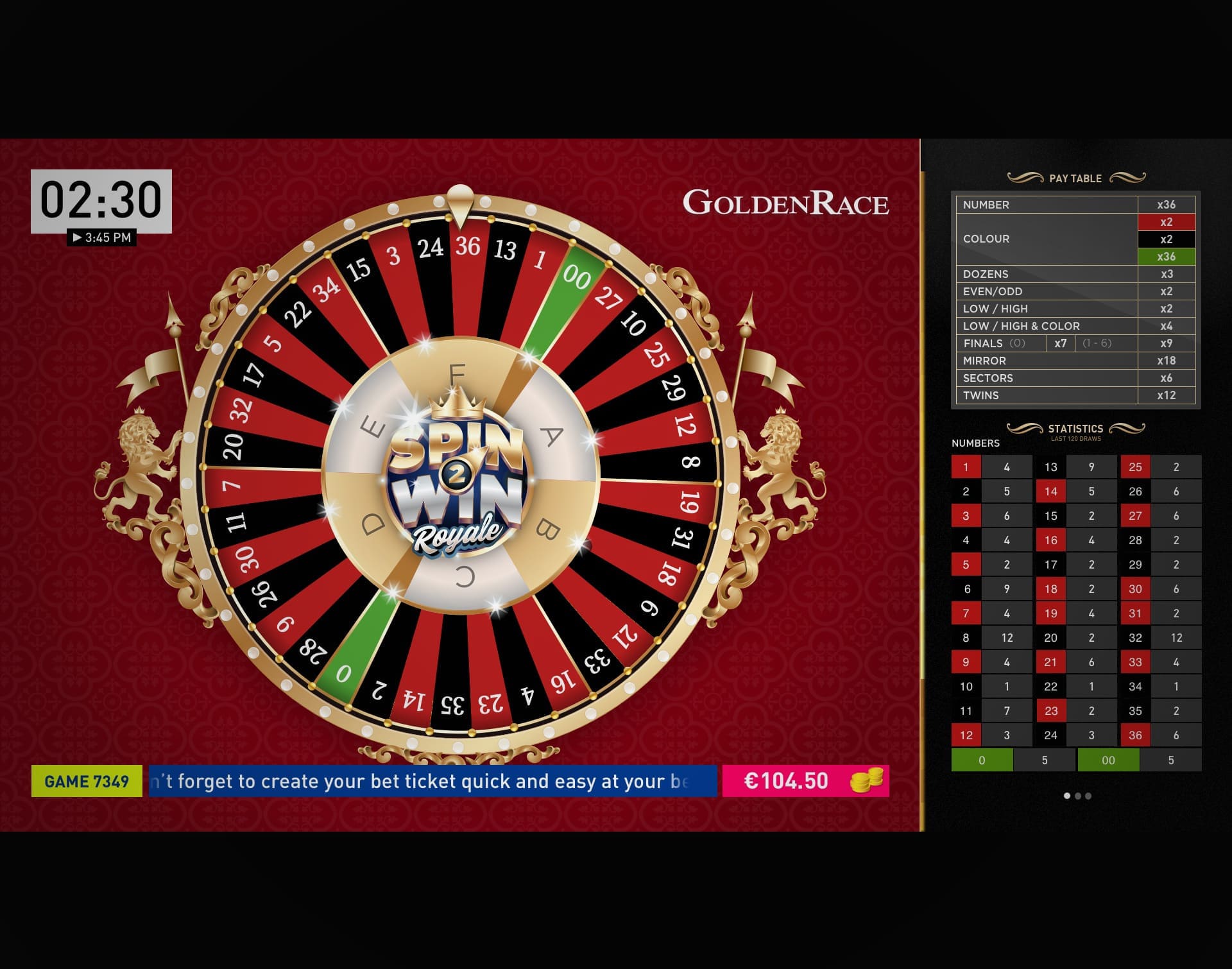 Ruleta spin and win