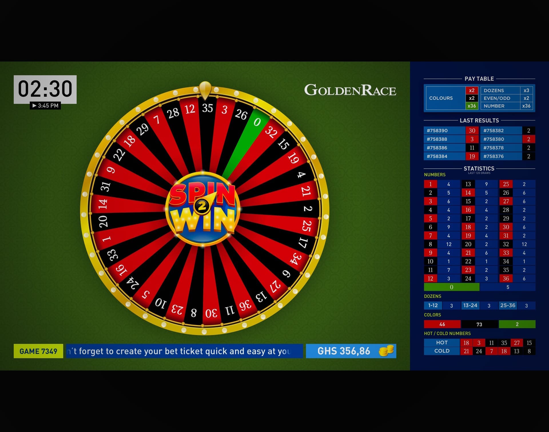 Ruleta spin and win